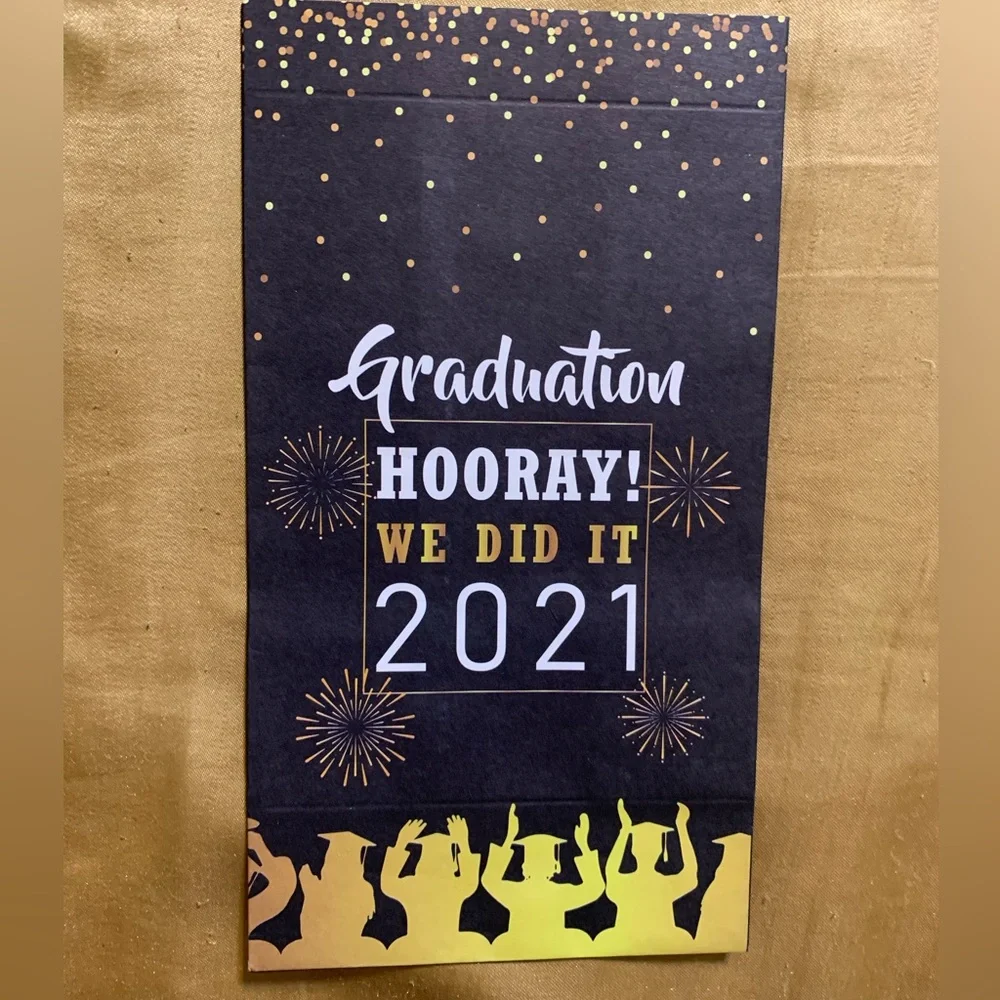 Graduation Celebration 2021 Bags - Black and Gold (6 Total)